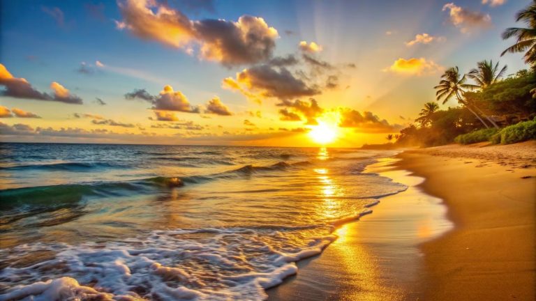 golden-sunset-tropical-beach-wit